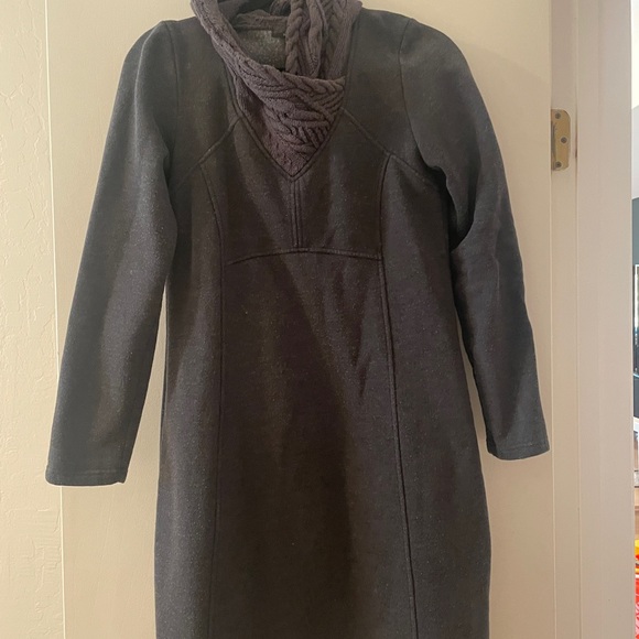 Prana Long Sleeve Dress in Charcoal - Picture 1 of 9
